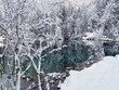 OLYMPUS DIGITAL CAMERA las niebo jezioro śnieg zima