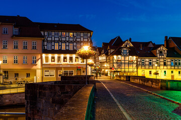 Wall Mural - Half timbered houses of Hannoversch Münden at the Werra River