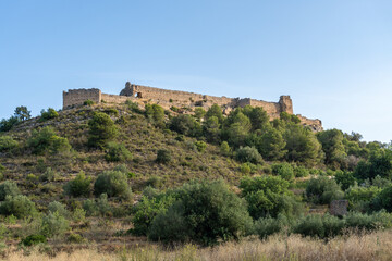 Ruins of the castle of Xio, in Luchente, Valencia (Spain).