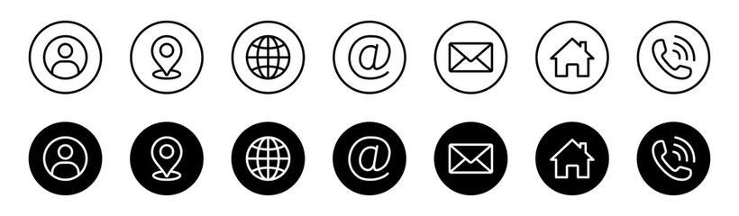 Poster - Web icon set. Website set icon vector