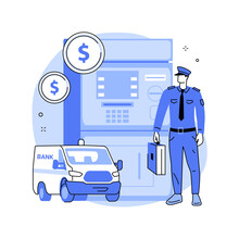 Cash-in-transit Abstract Concept Vector Illustration.