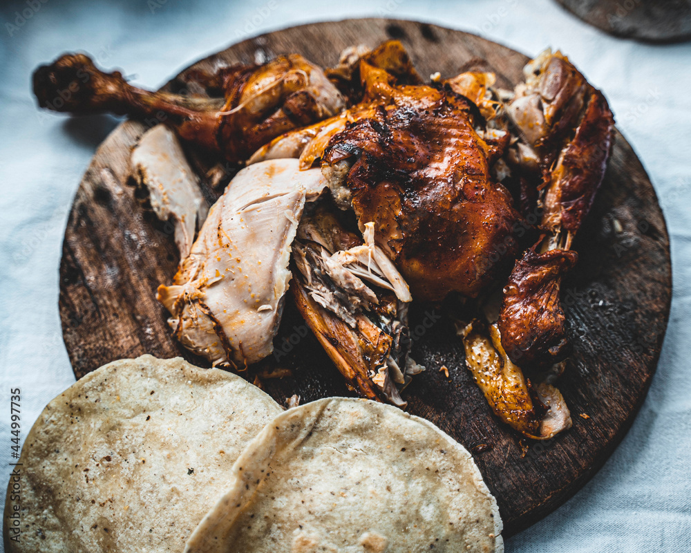 Mayan Chicken Lunch Rustic Stock Photo | Adobe Stock