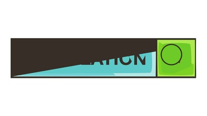 Poster - Search translation icon animation cartoon best object isolated on white background