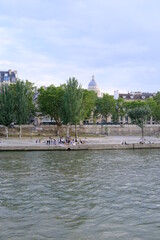 Wall Mural - The Seine river in Paris. France, july 2021.