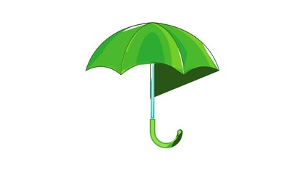 Poster - Umbrella icon animation cartoon best object isolated on white background