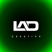 LAD Letter Initial Logo Design Template Vector Illustration