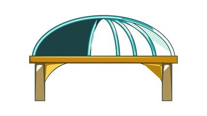 Poster - Bridge with steel supports icon animation cartoon best object isolated on white background