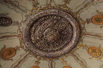 Poster - Closeup shot of a ceiling in Topkapi Palace in Istanbul, Turkey