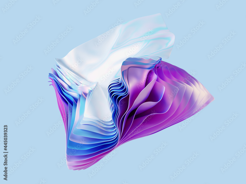 3d render, abstract modern minimal background with violet pink blue ...