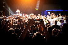 Smartphones On A Music Concert.