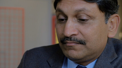 Poster - Closeup shot of an Indian businessman