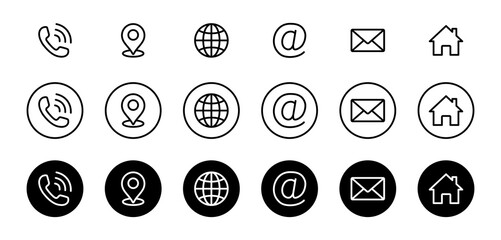Poster - web icon set. website set icon vector