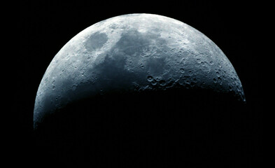 close up of moon texture