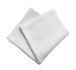 Wall Mural - Fabric napkin on white background