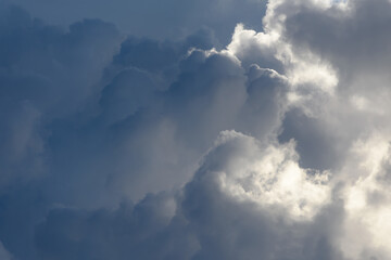 Wall Mural - abstract storm clouds summer background