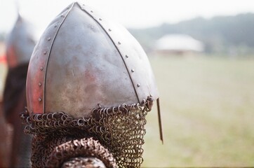 medieval knight helmet