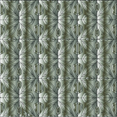  Silver metallic gradient with repeat Pattern . Abstract metallic background.