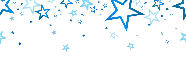 Wall Mural - christmas banner with colored stars