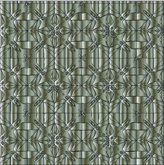  Silver metallic gradient with repeat Pattern . Abstract metallic background.