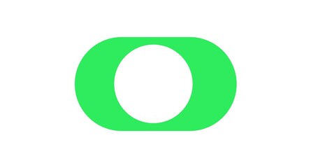 switch off on button animated. mobile phone toggle slider ui turn bar isolated video animation 4k