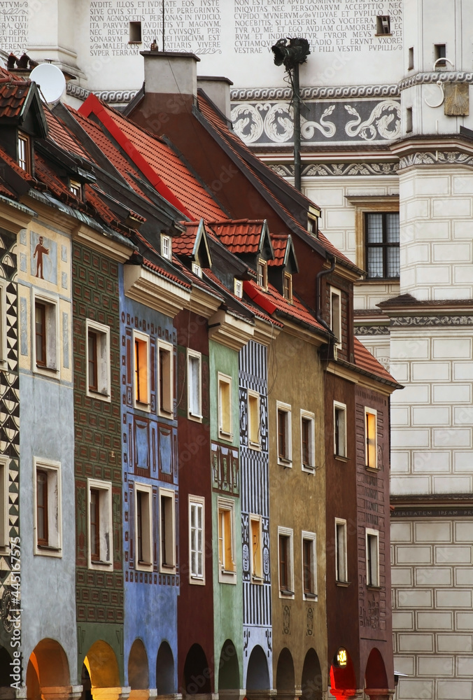 Obraz na płótnie Old Market square (Stary Rynek) in Poznan. Poland w salonie
