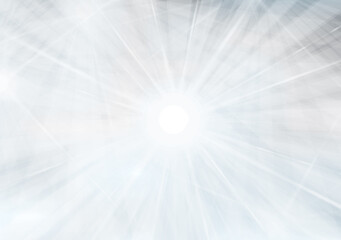 Vector gray, sparkling background with rays, lights and stars. Gray abstract background.