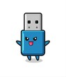 © heriyusuf - naughty flash drive usb character in mocking pose