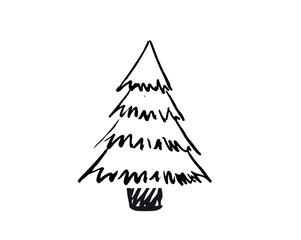 Wall Mural - christmas tree design, vector set.