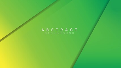 Aufkleber - green and yellow gradient geometric shapes background. vector illustration
