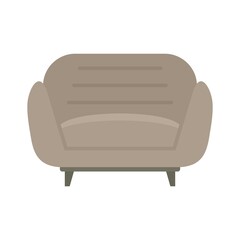 Wall Mural - Design armchair icon flat isolated vector