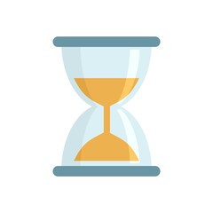 Poster - hourglass icon flat isolated vector