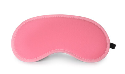 Wall Mural - Pink sleep eye mask isolated on white