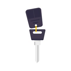Poster - Car alarm icon flat isolated vector
