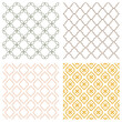 © YoPixArt - Monochrome geometric seamless patterns. Retro tileable backgrounds line grids. Vintage style classic textures for wallpaper and fabric print designs