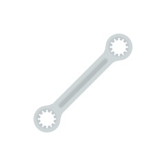 Poster - wrench icon flat isolated vector