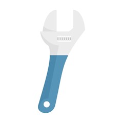 Poster - Wrench equipment icon flat isolated vector