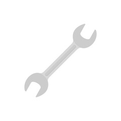Poster - wrench tool icon flat isolated vector