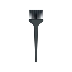 Poster - Salon brush hair dye icon flat isolated vector