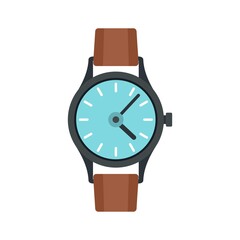 Sticker - Swiss hand watch icon flat isolated vector