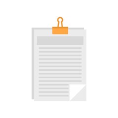 Poster - clipboard icon flat isolated vector