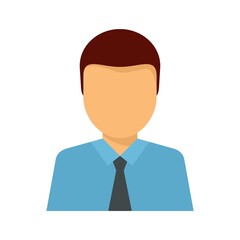 Poster - lawyer avatar icon flat isolated vector