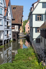 Sticker - Fischerviertel in der Altstadt von Ulm