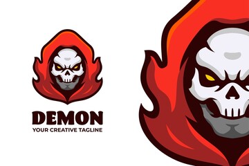 Wall Mural - Red Cloak Demon Mobile Game Logo