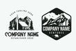 Outdoor Cabin logo template for house rental companies and climber design