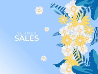 Poster - Happy spring stories background set, colorful and vectored. Flat and lined style with nature, geometric and other abstract elements in hand drawn style. Suitable for social media, post cards or ads.