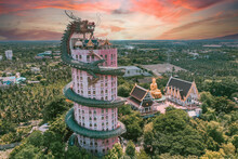 Dragon Temple Wat Samphran In Nakhon Pathom, Thailand