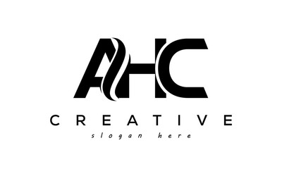 Letter AHC creative logo design vector	