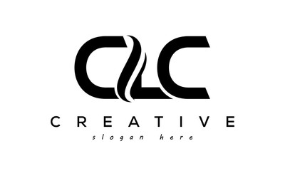 Letter CLC creative logo design vector	