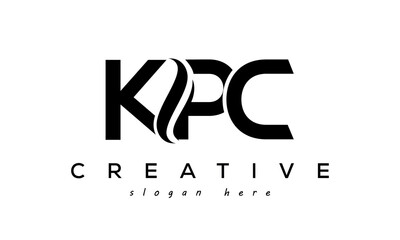 Letter KPC creative logo design vector