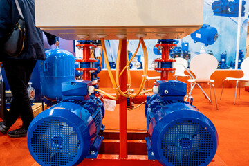 Wall Mural - Pump equipment. Two-stage centrifugal pump for increasing water pressure